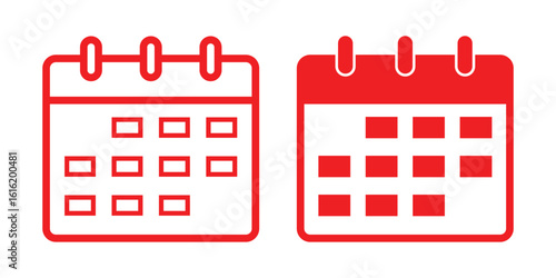 Calendar icon set. calendar planner icons for app, website, ui. reminder organizer event signs. business plan schedule. Reminder organizer event signs, Business plan schedule. calendar liner stroke. 