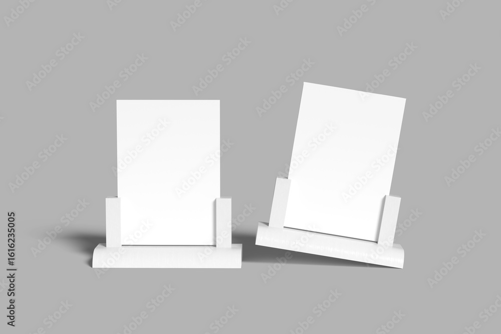 Naklejka premium menu standing restaurant blank mockup