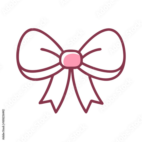 bow icon design. christmas related icon.