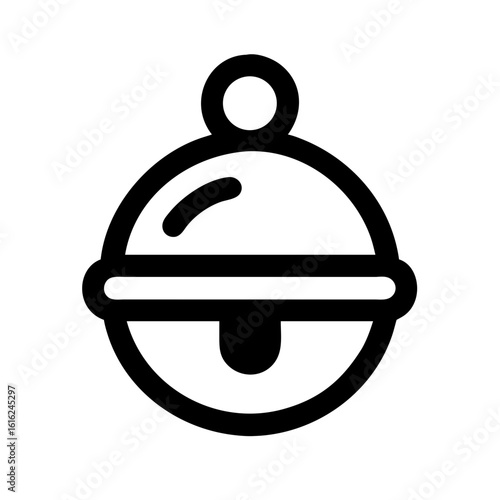 jingle bell icon design. christmas related icon.