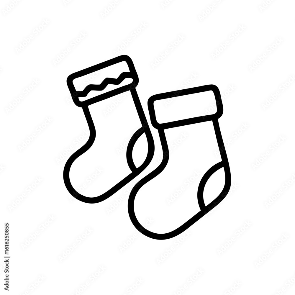 stocking christmas sock icon design. christmas related icon. stocking christmas sock icon design. christmas related icon.