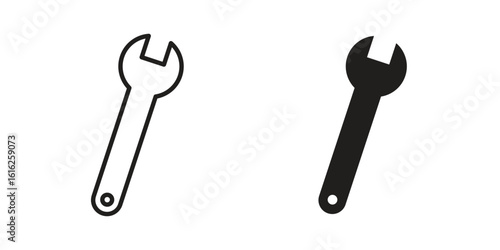Wrench icon design for signs, logo, apps or website