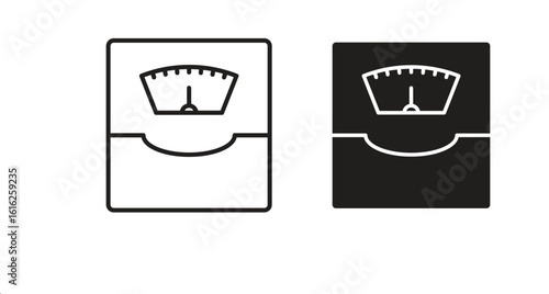 Weight scale icon design for signs, logo, apps or website
