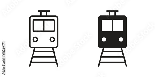 Train icon design for signs, logo, apps or website