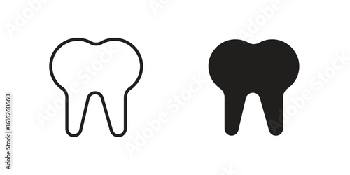 Tooth icon design for signs, logo, apps or website