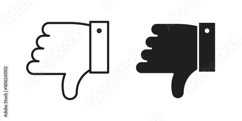 Thumbs down icon design for signs, logo, apps or website
