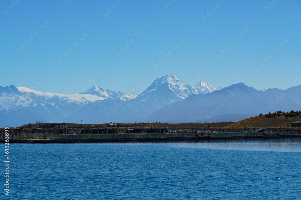 Fotografie Mount Cook with pukaki lake