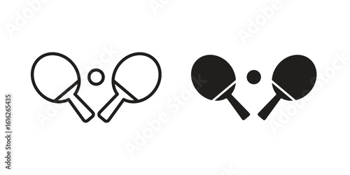 Ping pong icon design for signs, logo, apps or website