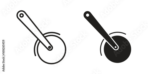 Pizza Slicer icon design for signs, logo, apps or website