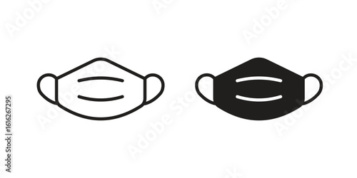 Mask icon design for signs, logo, apps or website