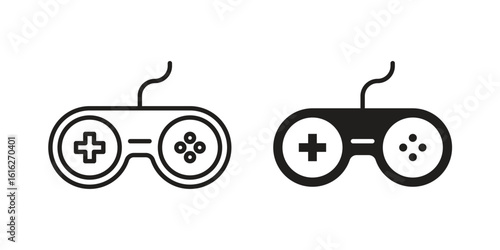 Game controller icon design for signs, logo, apps or website
