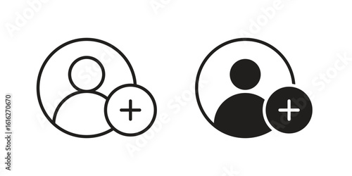 Follower icon design for signs, logo, apps or website