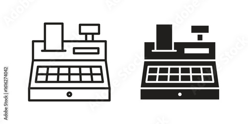 Cash register icon design for signs, logo, apps or website