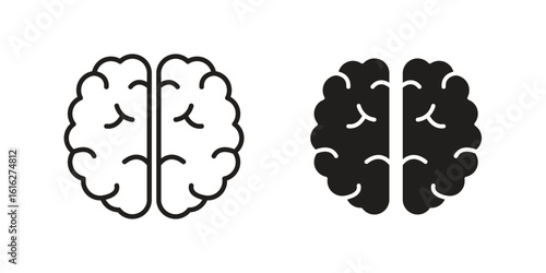 Brain icon design for signs, logo, apps or website
