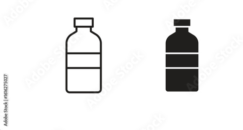 Bottle icon design for signs, logo, apps or website
