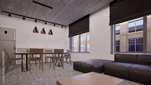 Wallpaper Mural living room interior Torontodigital.ca