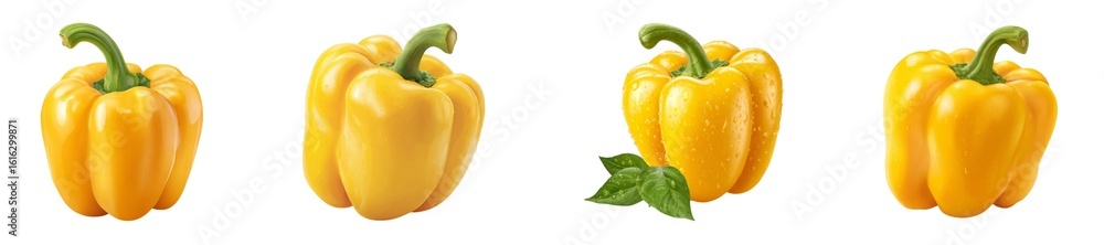 Yellow bell pepper isolated on transparent background. Yellow bell pepper isolated on transparent background.