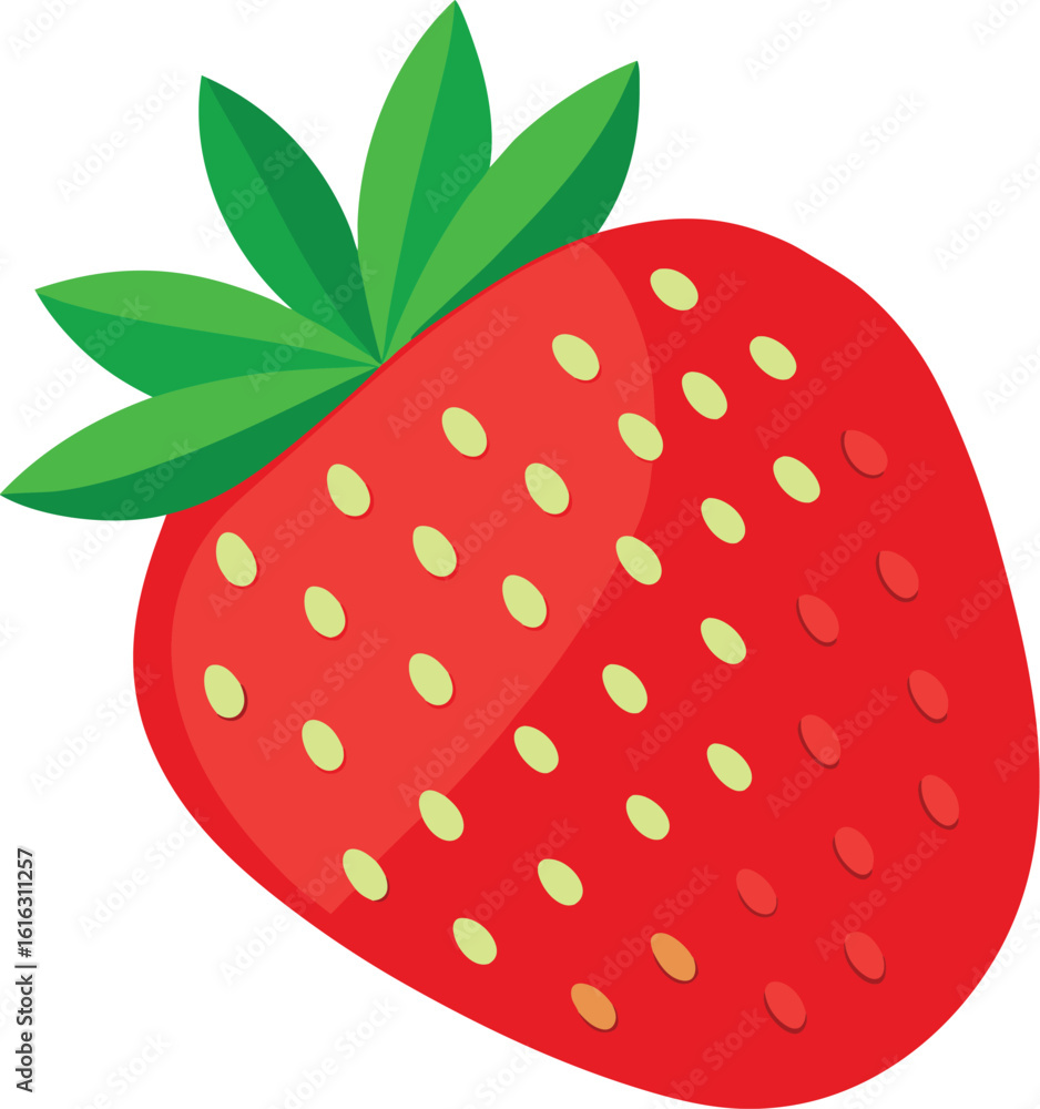 Obraz premium Sweet Strawberry Illustration 🍓