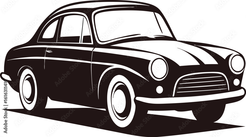 Fototapeta premium Classic Coupe Car Vector