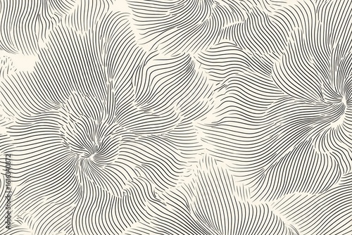 Flowing lines create an intricate floral pattern, showcasing ele