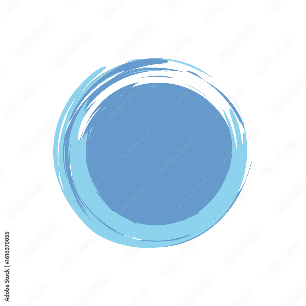 Abstract Blue Circle Brush Stroke: Serene, Minimalist Design Element for Branding and Web Design. Abstract Blue Circle Brush Stroke: Serene, Minimalist Design Element for Branding and Web Design.