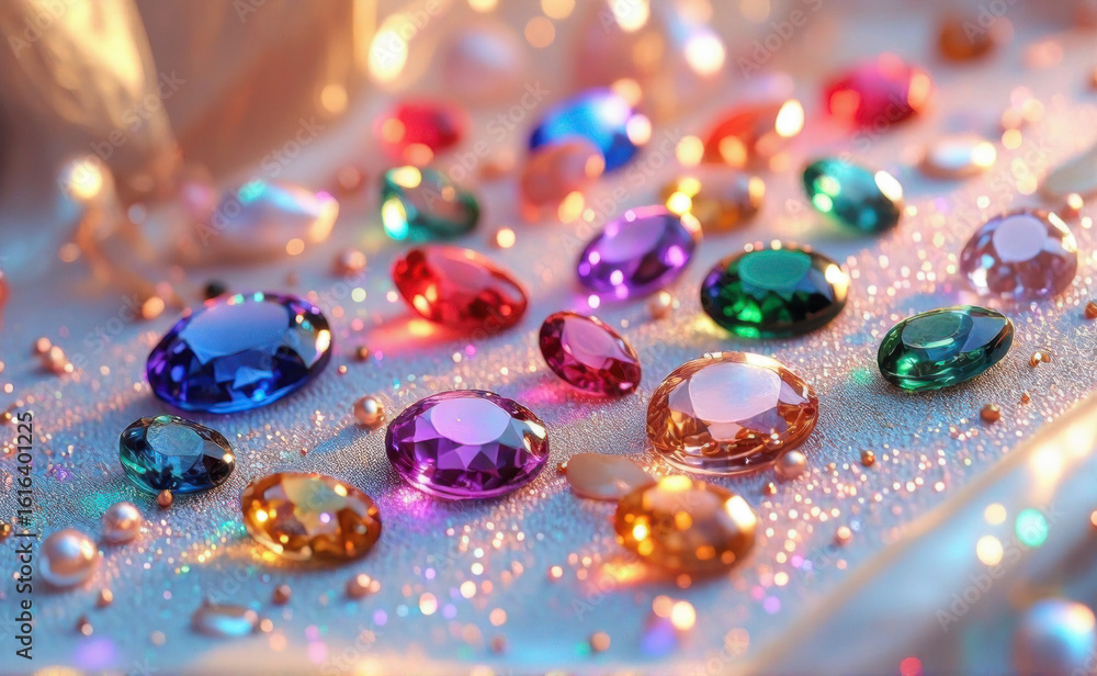multicolor gems background multicolor gems background