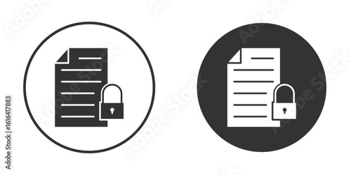 Confidential icon vector illustration solid. vector logo template in trendy flat style