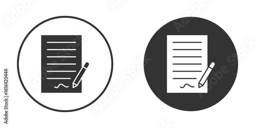 Agreement icon vector illustration solid. vector logo template in trendy flat style