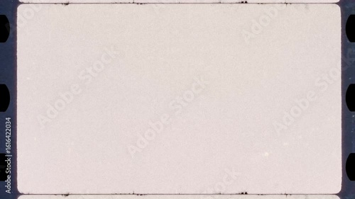 Retro Authentic 35mm Film Burn and Scratch Overscan with Gate Sprockets, Scratch, Flicker and Damage Texture