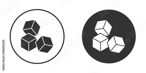 Sugar icon vector illustration solid. vector logo template in trendy flat style