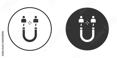 Lead generation icon vector illustration solid. vector logo template in trendy flat style