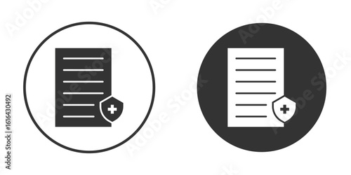 Health insurance icon vector illustration solid. vector logo template in trendy flat style