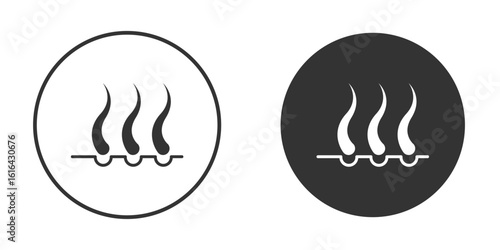 Hair icon vector illustration solid. vector logo template in trendy flat style