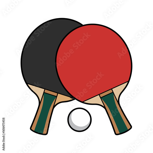 Ping Pong Paddles and Ball