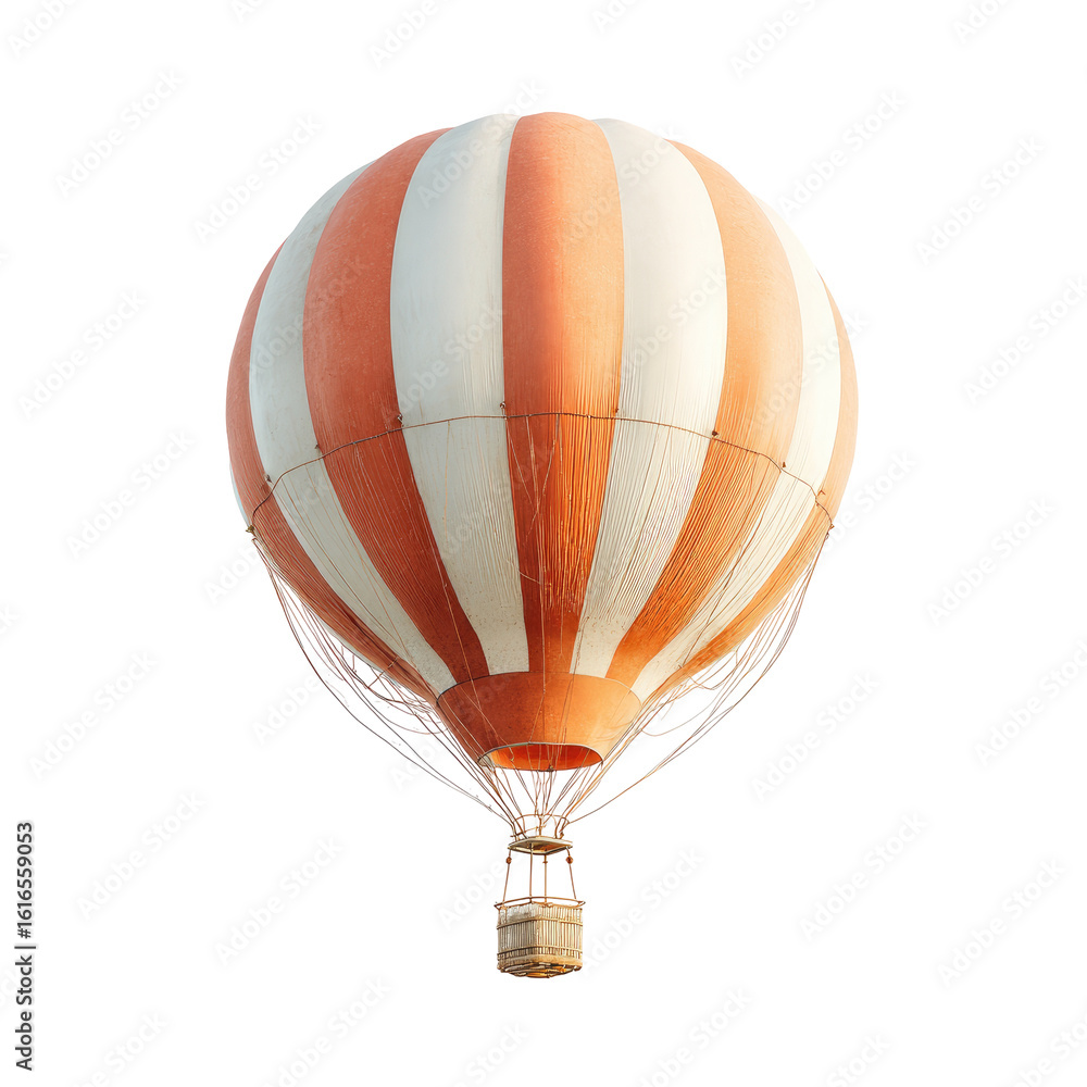 Fototapeta premium Hot air balloon, top view