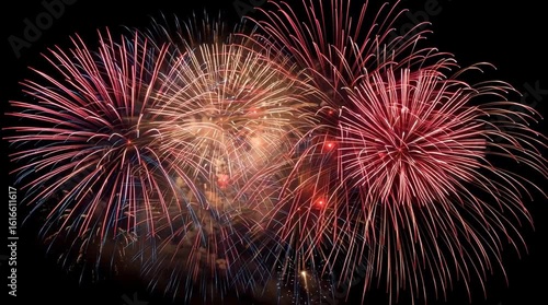 Spectacular Fireworks Display in the Night Sky / 夜空を彩る壮大な花火大会