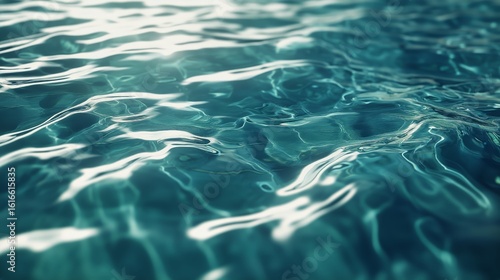 Calm Blue Water Rippling Under Sunlight on a Tranquil Day