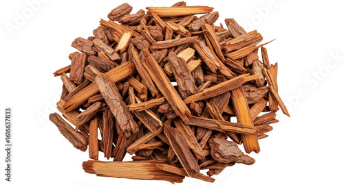 Wallpaper Mural Isolated heap of wood chips Torontodigital.ca