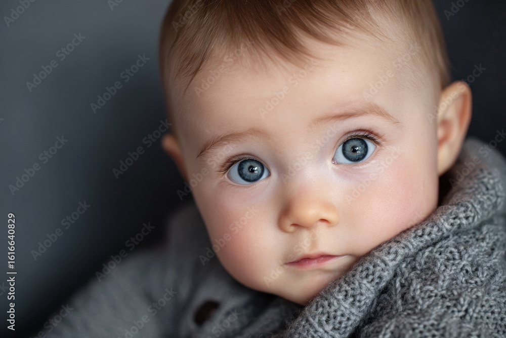 image of a young Caucasian infant image of a young Caucasian infant