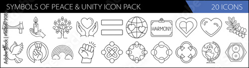 Peace and Unity Symbol Icon Collection