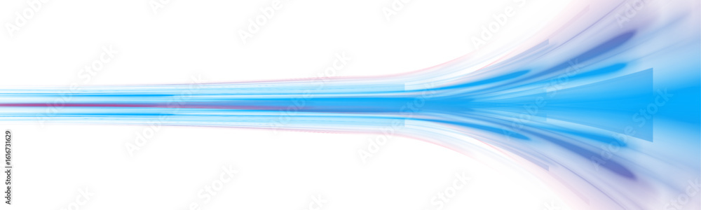 Εκτύπωση καμβά Dynamic blue wave lines mimic flowing sea water with transparent contours