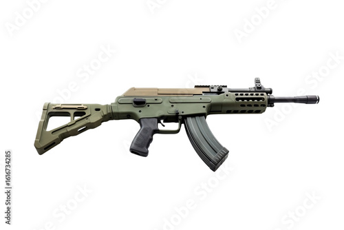 Green plastic toy military rifle