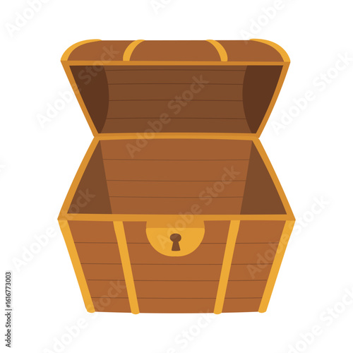 空っぽの宝箱のイラスト