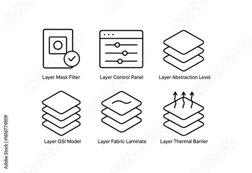 straight perfect stroke icon mono icons style isolated layer mask filter layer control panel layer abstraction level layer OSI model layer fabric laminate layer thermal barrier