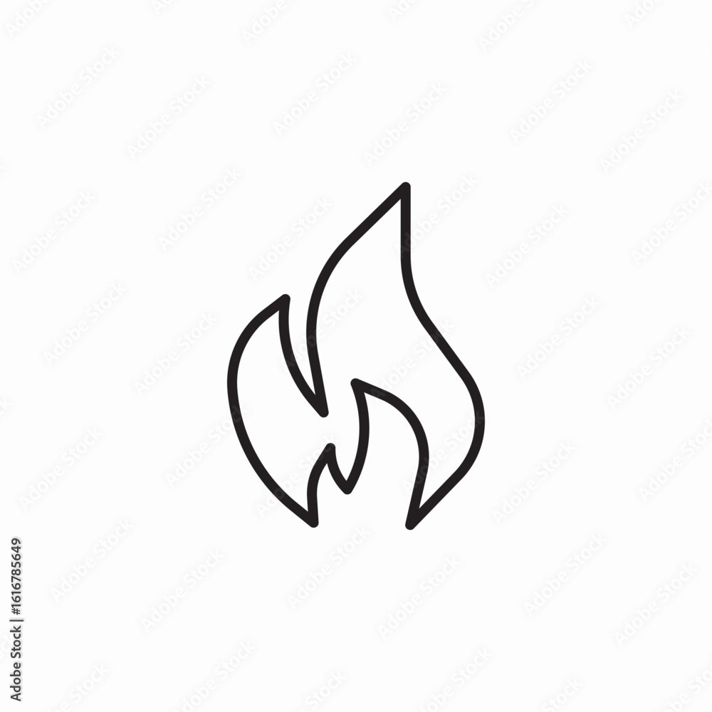 fire burn icon sign vector fire burn icon sign vector