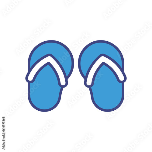 slippers icon vector