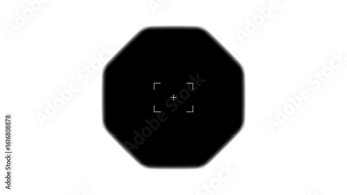 Camera shutter aperture blade animation on green screen, Lens Aperture Opening and closing on chroma key, One Click Keying Focusing with Circular Frame for Overlay Transition, with alpha channel clip