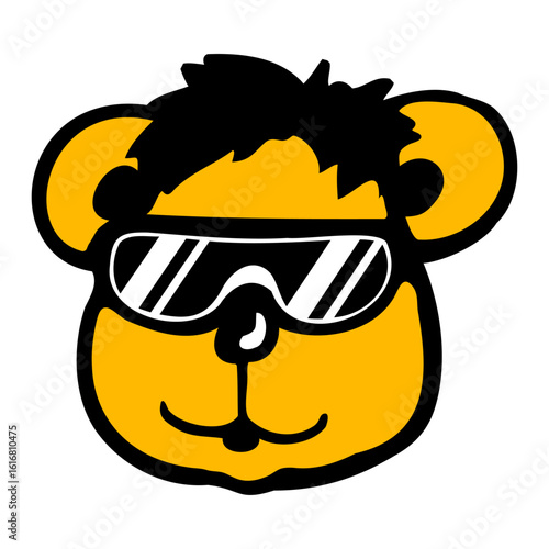 Bear DJ Cool Sunglasses Smile Happy Cute Teddy Toy
