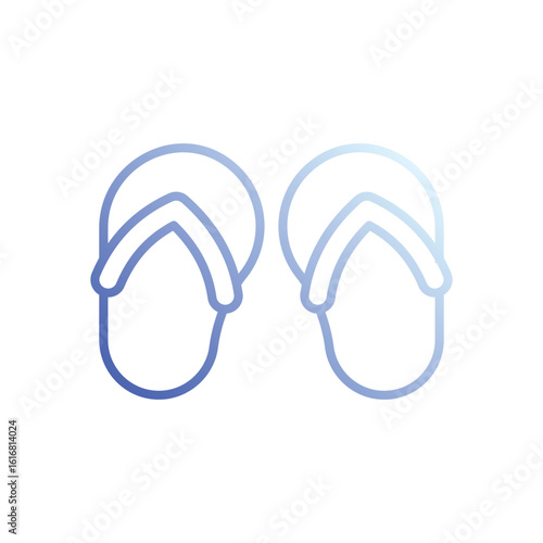 slippers icon vector