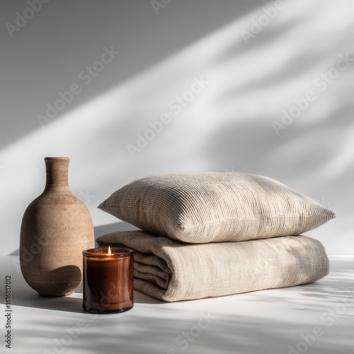 Warm Hygge Home Decor Still Life